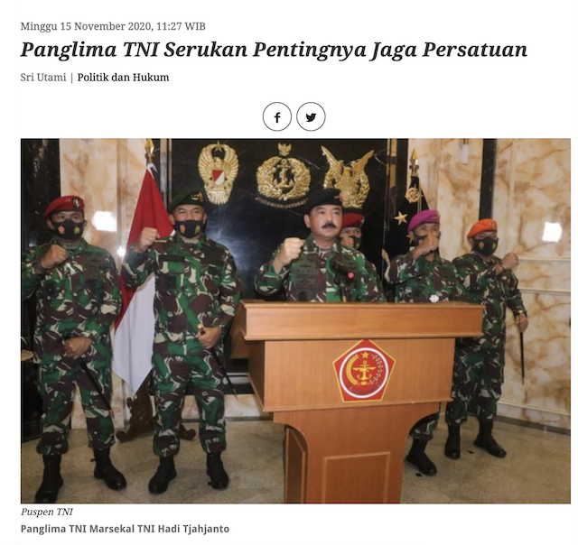 [Cek Fakta] PKI Manfaatkan TNI Adu Domba Rakyat? Ini Faktanya