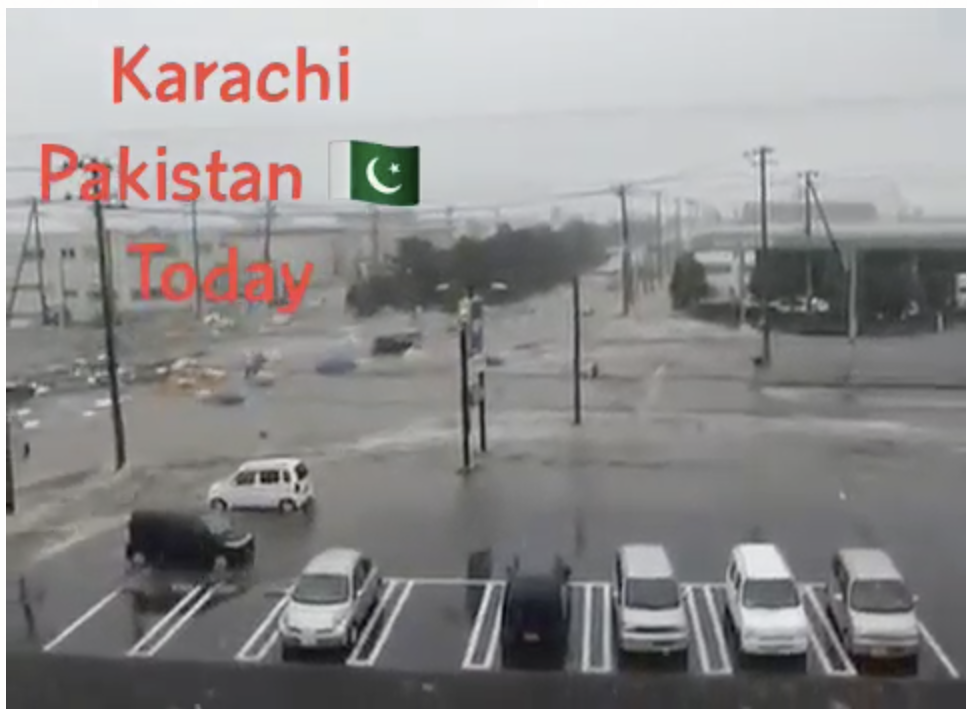 [Cek Fakta] Beredar Video Pakistan Diterjang Tsunami? Ini Faktanya