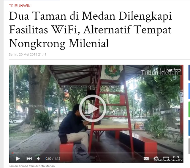 [Cek Fakta] Bobby Sebut belum Ada Fasilitas WiFi di Setiap Taman Kota Medan? Ini Faktanya