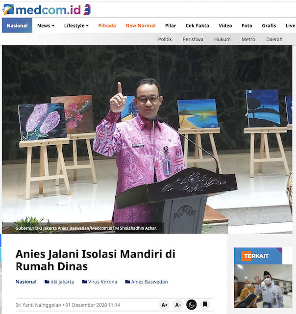 [Cek Fakta] Positif Covid-19, Anies Baswedan Berobat di Korea Utara? Ini Faktanya