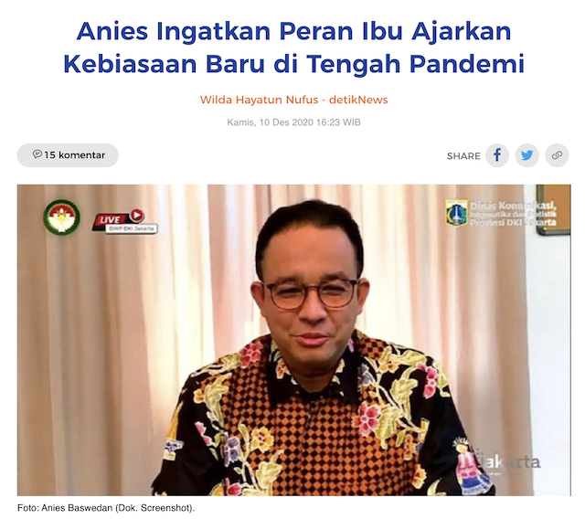 [Cek Fakta] Positif Covid-19, Anies Baswedan Berobat di Korea Utara? Ini Faktanya
