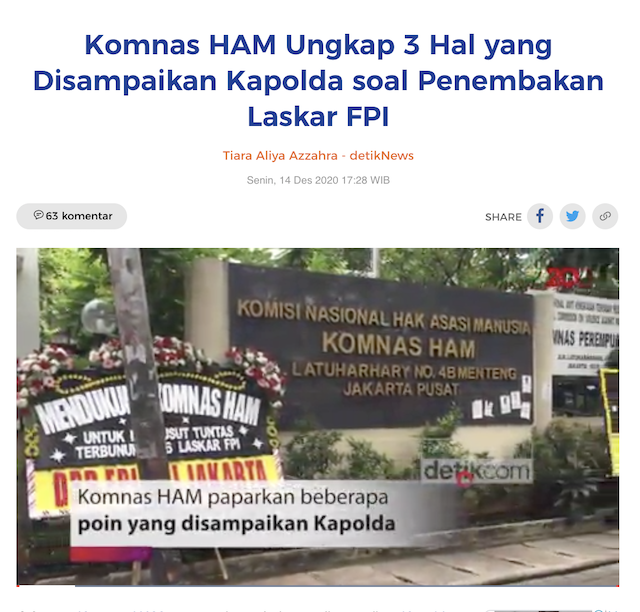 [Cek Fakta] Benarkah Kapolda Metro Jaya Pengecut Tolak Diperiksa Komnas HAM? Ini Faktanya