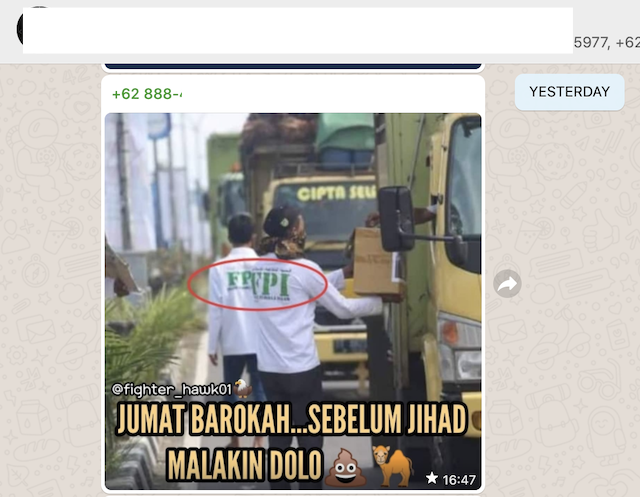[Cek Fakta] Foto Anggota FPI Palak Truk yang Lewat sebelum Jihad? Ini Faktanya