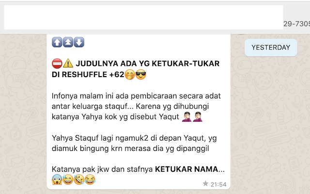 [Cek Fakta] Yahya Staquf Ngamuk di Depan Menteri Agama Pilihan Jokowi Yaqut Cholil? Ini Faktanya