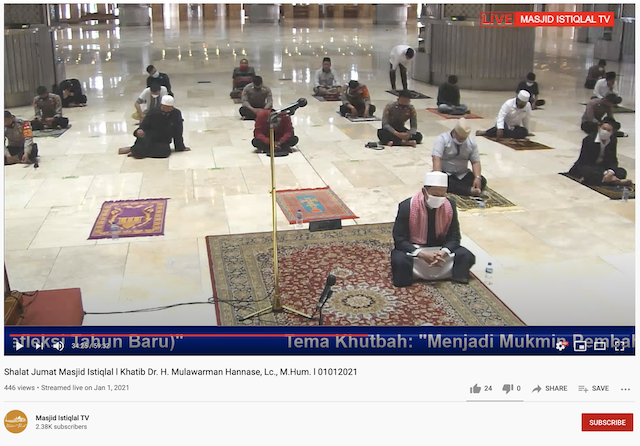 [Cek Fakta] Dikuasai PKI, Masjid Istiqlal Tiadakan Salat Jumat? Ini Faktanya