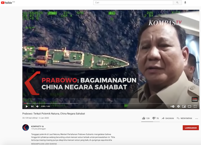 [Cek Fakta] Drone Tiongkok Masuk Perairan NKRI, Prabowo Sebut Tiongkok Negara Sahabat? Ini Faktanya