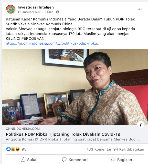 <i>Waspada</i>, Ini 5 Hoaks Seputar Vaksin Covid-19