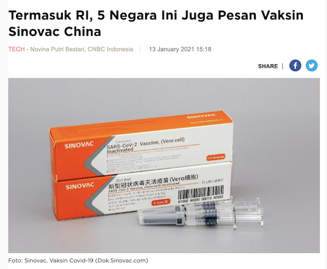 Vaksin Sinovac Senjata Biologis Tiongkok Diujicobakan ...