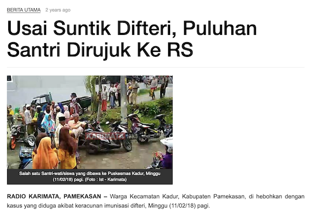 [Cek Fakta] Video Ratusan Warga Bergelimpangan Usai Disuntik Vaksin Sinovac? Ini Faktanya
