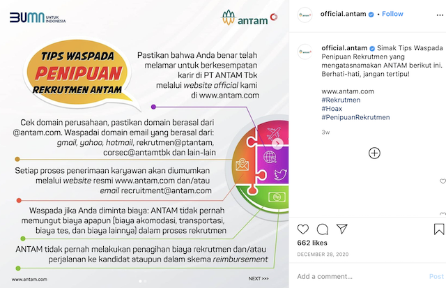 [Cek Fakta] Benarkah Ini Surat Panggilan Wawancara Kerja di PT ANTAM? Simak Faktanya