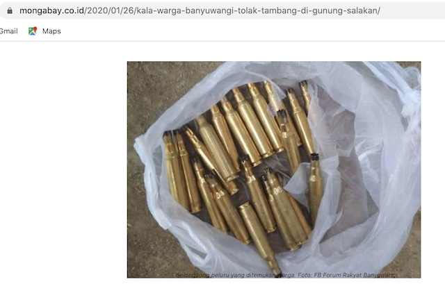 [Cek Fakta] Ada Pengerukan Besar-besaran di Banyuwangi, Masyarakat yang Protes Ditembaki Aparat? Ini Faktanya