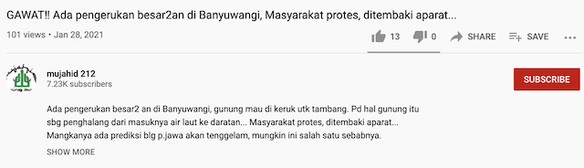 [Cek Fakta] Ada Pengerukan Besar-besaran di Banyuwangi, Masyarakat yang Protes Ditembaki Aparat? Ini Faktanya