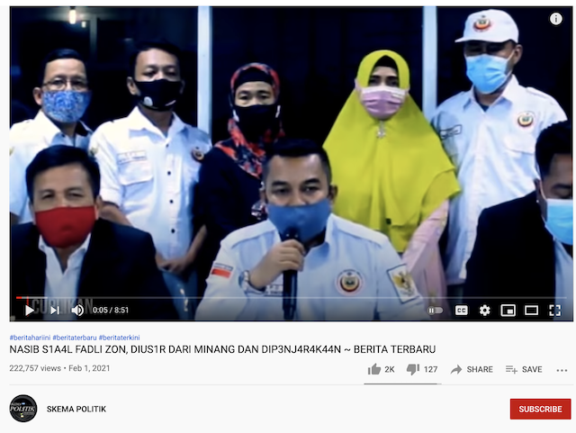 [Cek Fakta] Fadli Zon Diusir dari Minangkabau dan Mendekam di Penjara? Ini Faktanya