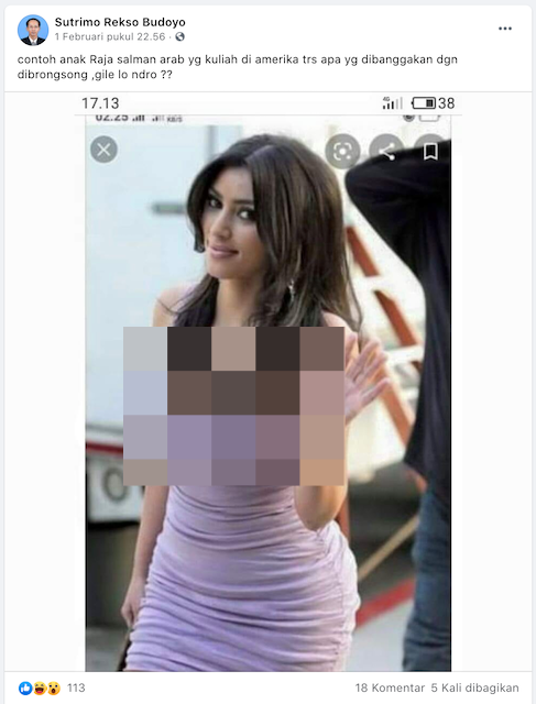 [Cek Fakta] Beredar Foto Putri Raja Salman yang Berkuliah di AS? Ini Faktanya