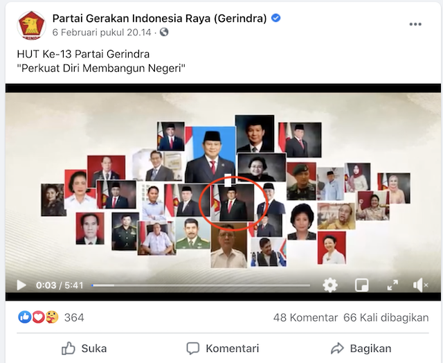 [Cek Fakta] Fadli Zon Tersingkir dari Kepengurusan Gerindra? Ini Faktanya