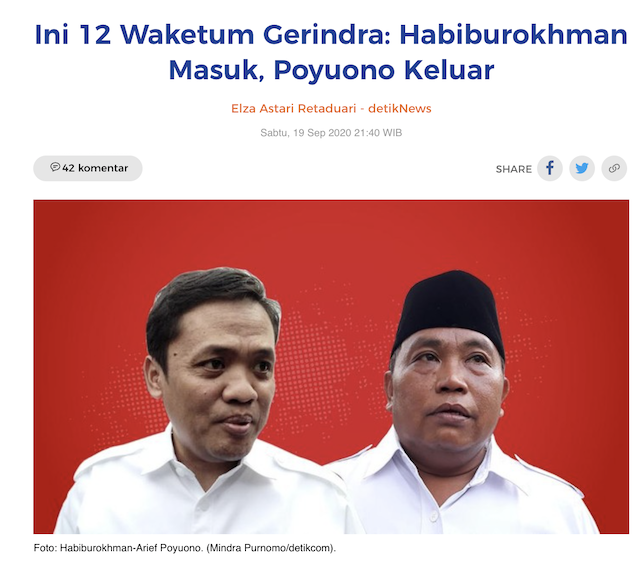 [Cek Fakta] Fadli Zon Tersingkir dari Kepengurusan Gerindra? Ini Faktanya