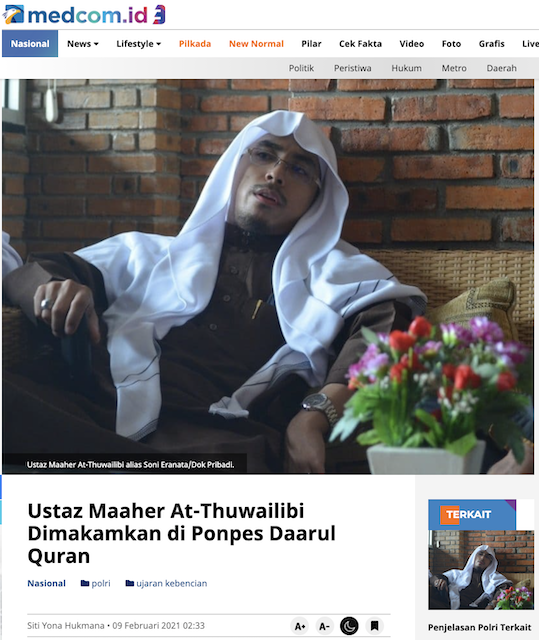 [Cek Fakta] Ustaz Maaher Meninggal setelah Disuntik Paksa? Ini Faktanya