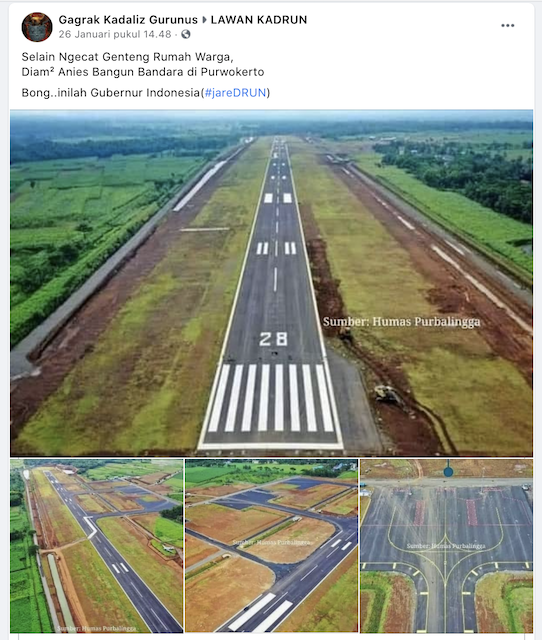 [Cek Fakta] Benarkah Gubernur Anies Bangun Bandara JB Soedirman di Purbalingga? Ini Faktanya