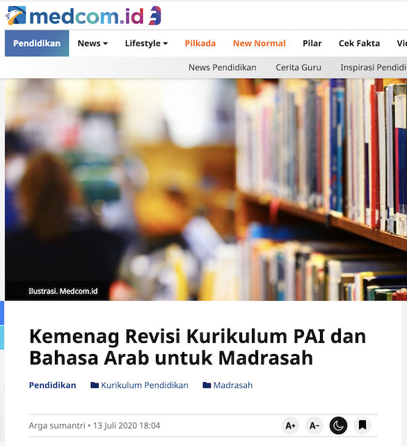 [Cek Fakta] Mata Pelajaran PAI dan Bahasa Arab di Madrasah tidak Berlaku Lagi? Ini Faktanya