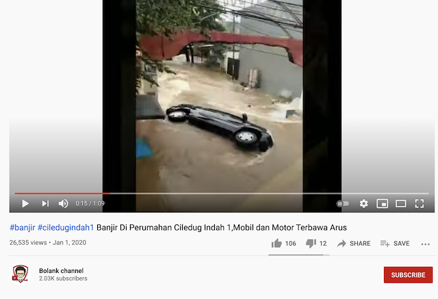 [Cek Fakta] Foto Mobil Hanyut Terseret Banjir? Ini Faktanya
