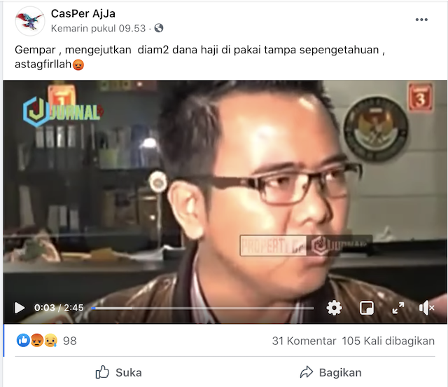 [Cek Fakta] Diam-Diam Pemerintah Gunakan Dana Haji tanpa Sepengetahuan Jemaah? Ini Faktanya