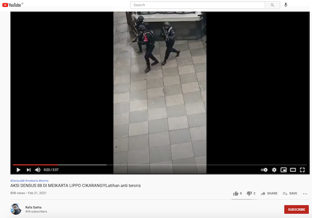 [Cek Fakta] Beredar Video Polisi Tiongkok Gelar Latihan Di Lippo Cikarang? Ini Cek Faktanya