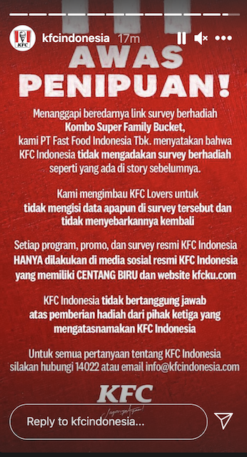 [Cek Fakta] Rayakan Hari Perempuan, KFC Sediakan Hadiah Bucket Ayam? Ini Faktanya