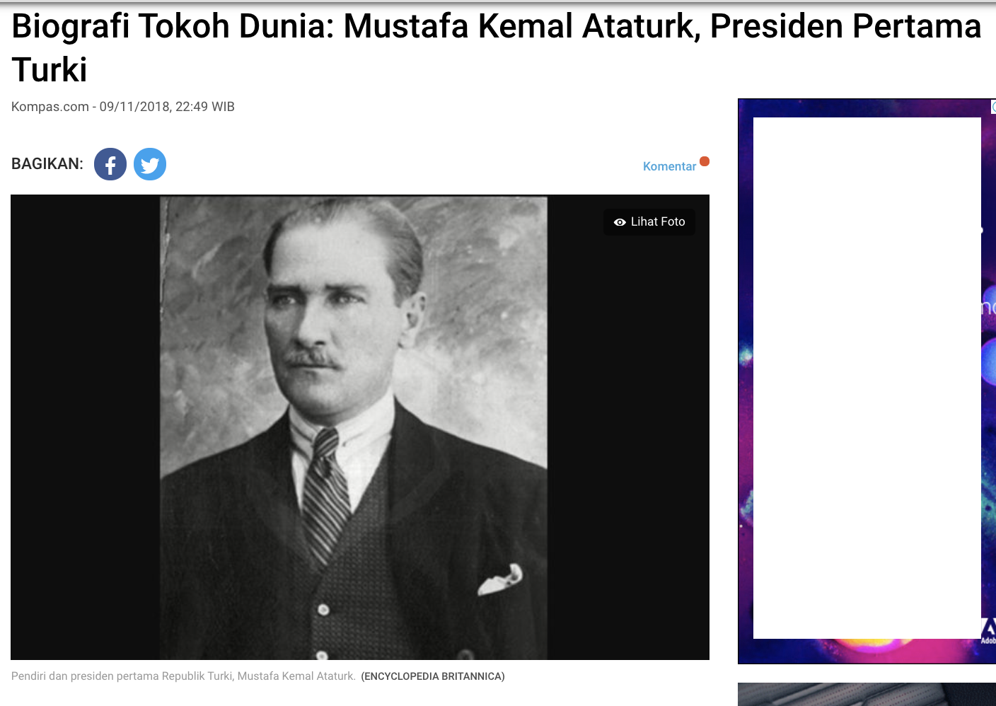 [Cek Fakta] Mayat Mustafa Kemal Ataturk Tidak Diterima Bumi karena Menghancurkan Islam Selama Berkuasa? Ini Faktanya