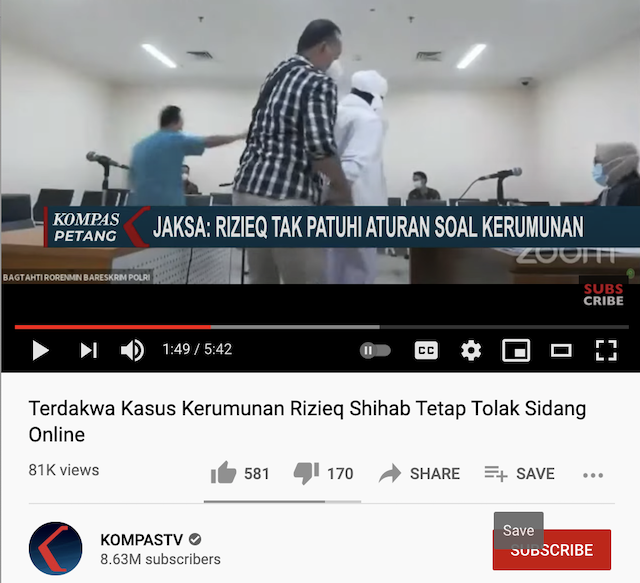 [Cek Fakta] Foto Tangan Rizieq Shihab Lebam Dipelintir Petugas? Ini Faktanya