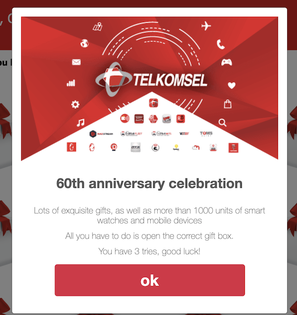 [Cek Fakta] Beredar Link Berhadiah Lebih dari 1000 Jam Tangan Pintar terkait Perayaan Ulang Tahun ke-60 Telkomsel? Ini Faktanya