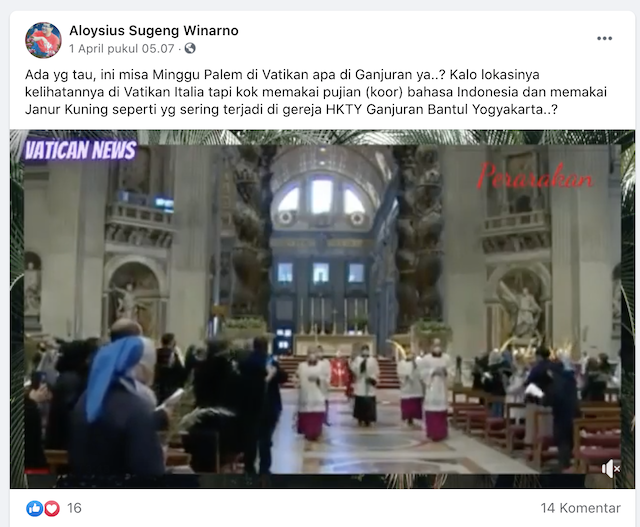 Minggu Palma Tahun 2021 / JADWAL MISA MINGGU PALMA 2021 ...