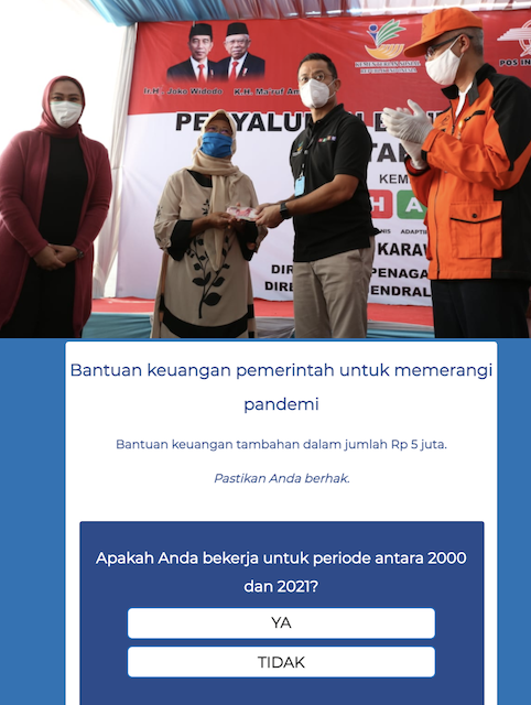 [Cek Fakta] Bantuan Sosial Finansial BJB Rp5,5 Juta? Ini Faktanya