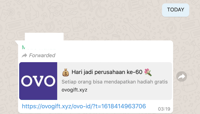 [Cek Fakta] Link OVO Bagikan Ribuan Jam Tangan Pintar? Ini Faktanya