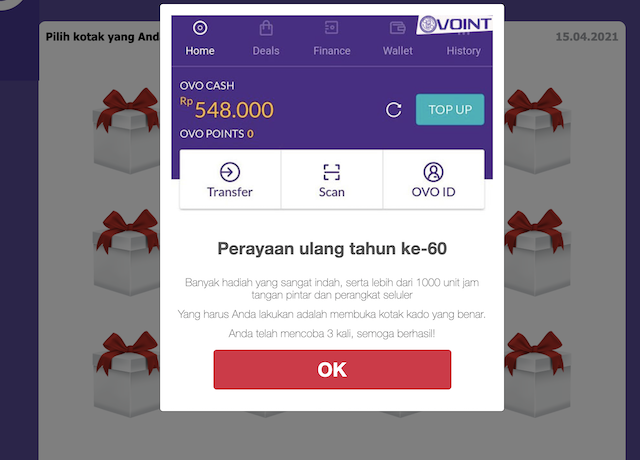 [Cek Fakta] Link OVO Bagikan Ribuan Jam Tangan Pintar? Ini Faktanya