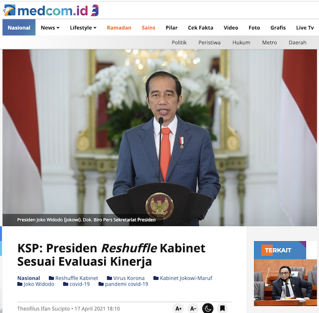 [Cek Fakta] Jokowi Pecat Menteri Perdagangan M Luthfi? Ini Faktanya