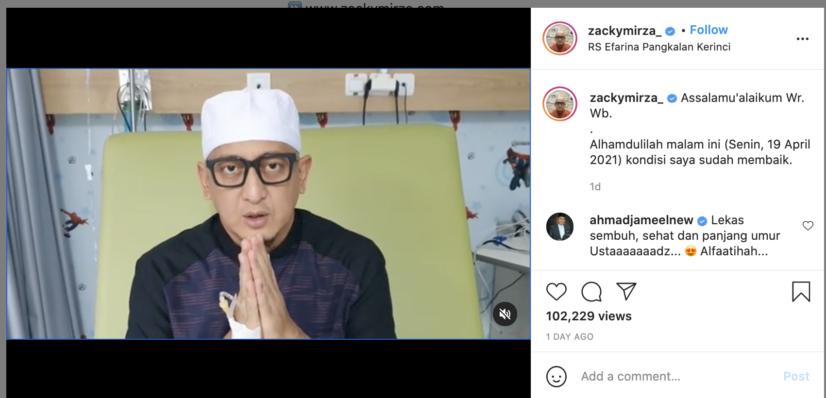 [Cek Fakta] Ustaz Zacky Mirza Dikabarkan Meninggal Dunia, Ini Cek Faktanya