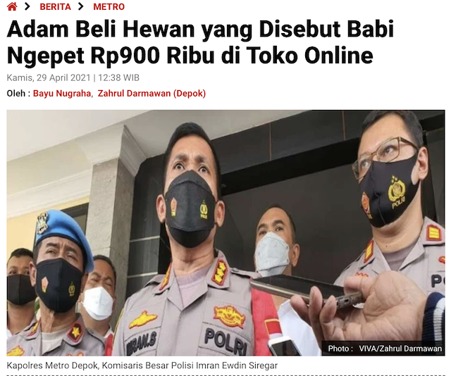[Cek Fakta] Babi Ngepet di Depok Ternyata Hoaks