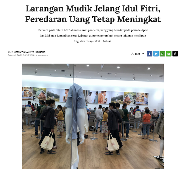 [Cek Fakta] Kondisi Keuangan Perbankan Mengkhawatirkan Alasan Mudik Dilarang? Ini Faktanya