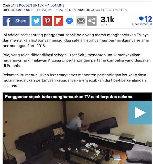 [Cek Fakta] Video Seorang Pria Hancurkan TV yang Tayangkan Jokowi? Ini Faktanya