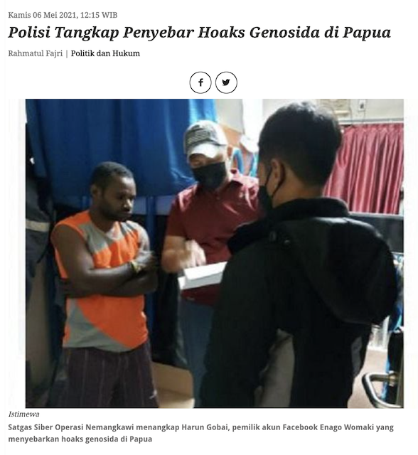 [Cek Fakta] Negara Anggap Semua Orang Asli Papua OPM, Itu Hoaks