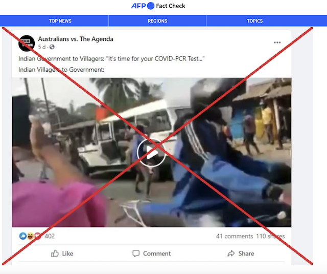 [Cek Fakta] Video Warga India Menyerang Mobil Tenaga Medis Menolak Tes PCR? Ini Faktanya
