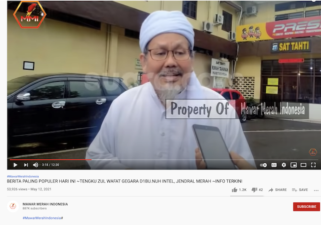 [Cek Fakta] Tengku Zulkarnain Wafat Dibunuh Intelijen Jenderal Merah? Ini Faktanya
