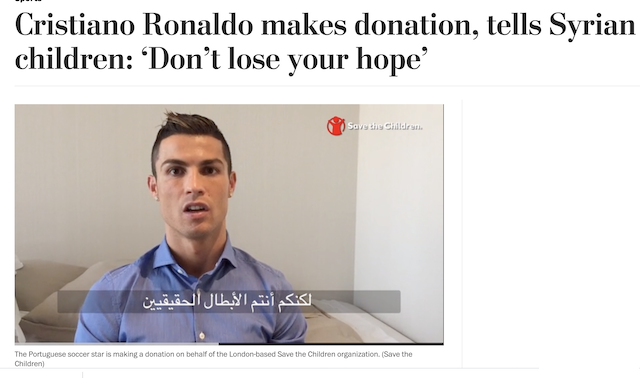 [Cek Fakta] Cristiano Ronaldo Sumbangkan Gajinya Bantu HAMAS Beli Roket? Ini Faktanya