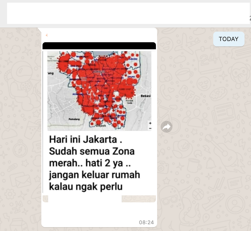 [Cek Fakta] Hari Ini Jakarta sudah Semua Zona Merah? Cek Faktanya