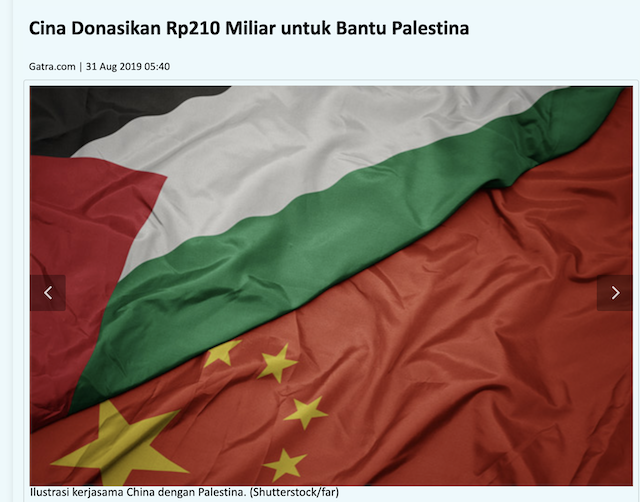 [Cek Fakta] Benarkah Tiongkok Donasikan Rp213 Triliun Bantu Palestina? Ini Faktanya