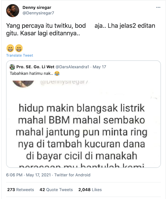 [Cek Fakta] Denny Siregar Teriak Hidupnya Makin Susah dan Keluarga jadi Korban Makian Orang? Ini Faktanya