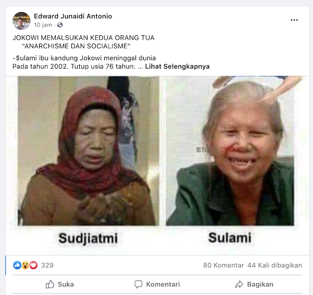 [Cek Fakta] Presiden Jokowi Palsukan Identitas Kedua Orangtuanya, Hoaks