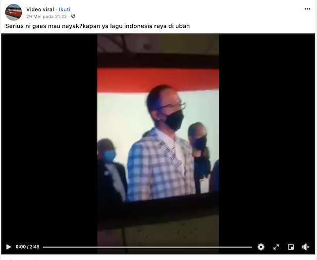 [Cek Fakta] Beredar Video Lagu Indonesia Raya Sudah Diganti? Begini Faktanya