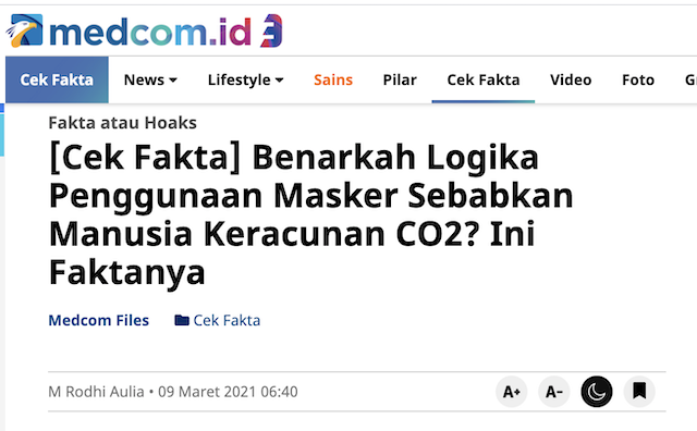 [Cek Fakta] Masker Program Bunuh Diri Massal Masyarakat Dunia? Ini Faktanya