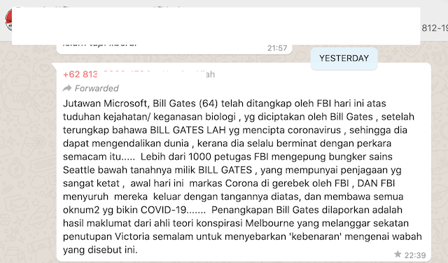[Cek Fakta] FBI Tangkap Bill Gates karena Ciptakan Virus Korona? Ini Faktanya